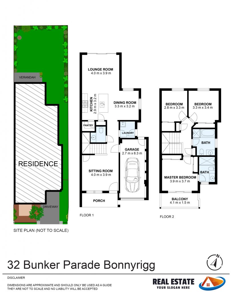 Site Plan Floor Plan combination